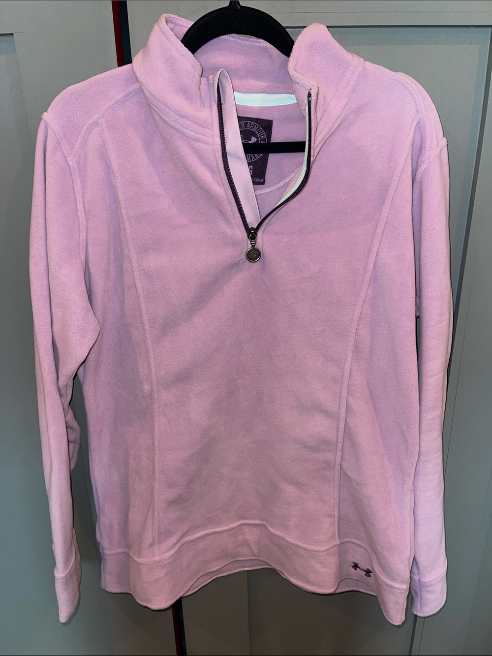 Under Armour Light Purple Half-Zip Fleece Pullover